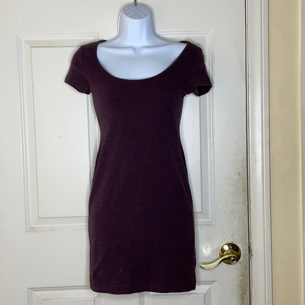Burgundy dress